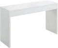 Convenience Concepts Northfield Hall Console Table 48" - Modern, Minimalist Narrow Sofa Display Accent for Contemporary Living Room, Entryway, or Hallway, White