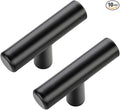 JOY DECOR 10 Pack Cabinet Knobs, Black Cabinet Handles, 2in Kitchen Cabient Knobs, Single Hole Drawer Knobs for Dresser Drawers