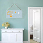 Personalized Sign Starry sky Decor For Boys Room, Sun Moon Stars Themed Wall Art Decor For Little Man Cave, Outer Space Room Decor, Universe Decorations For Kids Room Nursery Baby Game Room
