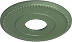 Ekena Millwork CM12BRAGF 12 1/2"OD x 3 7/8"ID x 3/4"P Bradford Ceiling Medallion, Athenian Green