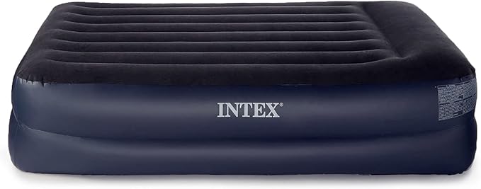 Intex Pillow Dura-Beam Series Rest Raised Airbed with Internal Pump (2020 Model)
