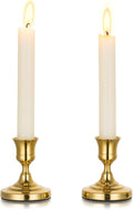 Gold Taper Candle Holders Vintage: Small Candlestick Holders Metal Candle Sticks Holder Decor Antique Decoration for Dinning Table Mantel Wedding Centerpieces Christmas Party Set of 2