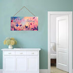 Personalized Name Butterfly Sign For Girls Bedroom Fantasy Art Nursery Door Wood Plaque Hanging Wall Art Decor For Kids Bedroom Nursery