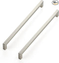 Ravinte 10 Pack 11-5/16 Inch Kitchen Square Cabinet Handles Satin Nickel Pulls Brushed Nickel Kitchen Cabinet Hardware Handles for Cupboard Drawer Pulls