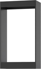 ROOMTEC 19.5" Double Hanging Closet Unit, Modular Closet System with Hanging Rod, Wardrobe Organizer for Bedroom or Walk-in Closet, Wall Mounted, Customizable Clothes Storage Unit, Black