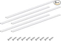 uxcell Cabinet Finger Edge Pull, 5pcs 800mm / 31.5" Aluminum Alloy Back Mount Hidden Cabinet Pulls Concealed Handle for Home Kitchen Drawer Cabinet, Silver