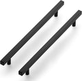 Ravinte Black Cabinet Handles 30 Pack 10 inch Matte Black Square Cabinet Pulls Kitchen Hardware 12-1/2 inch Overall Length Kitchen Drawer Pulls