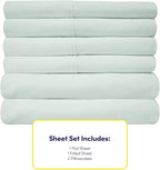 Twin XL Size Bed Sheets - 4 Piece 1500 Supreme Collection Fine Brushed Microfiber Deep Pocket Twin X-Large Sheet Set Bedding - 1 EXTRA PILLOW CASES, GREAT VALUE, Twin XL, Mint