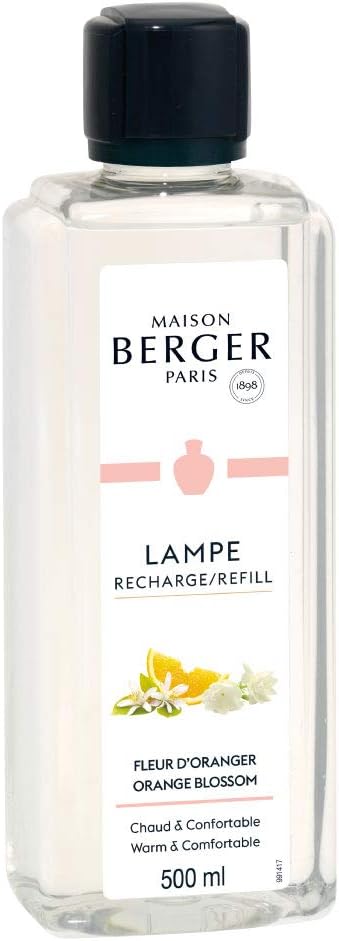 MAISON BERGER - Orange Blossom - Lampe Berger Fragrance Refill for Home Fragrance Oil Diffuser - 16.9 Fluid Ounces - 500 milliliters