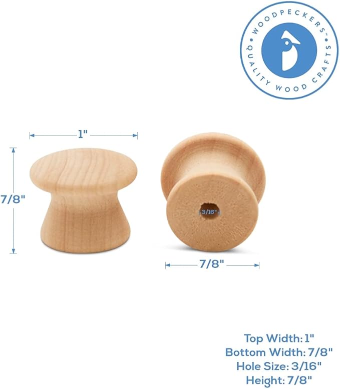 Woodpeckers 1 End Grain Knob Pack of 100