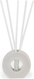 ScentAir Infused Liquidless Reeds | Includes 25 Flameless Reeds and 1 Decorative Vase, White | Essential Oil Aroma Diffuser Sticks | Fresh Spa Scents | Gifting Fragrance | Dark Vanilla Pomelo