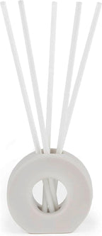 ScentAir Infused Liquidless Reeds | Includes 25 Flameless Reeds and 1 Decorative Vase, White | Essential Oil Aroma Diffuser Sticks | Fresh Spa Scents | Gifting Fragrance | Dark Vanilla Pomelo