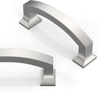 10 Pack Brushed Satin Nickel Cabinet Pulls 3 Inch(76mm) Kitchen Cabinet Handles Solid Zinc Alloy Cabinet Hardware Drawer Pulls