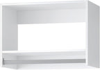 ROOMTEC 19.5" Tall Hanging Closet Unit, Modular Closet System with Hanging Rod, Wardrobe Organizer for Bedroom or Walk-in Closet, Wall Mounted, Customizable Clothes Storage Unit, White