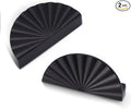 2 Pack 3 Inch (76mm) Matte Black Cabinet Pulls Cup Flat Drawer Handles Kitchen Cupboard Pull Bathroom Dresser Sunflower Handle Unique Hardware for Furniture Door Wardrobe Hardware TYH-MB-2