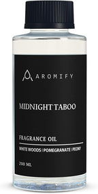 Midnight Taboo Diffuser Oil, Inspired by Luxury Hotels, 6.7 Fl Oz 200 mL, Hotel Scent for Home, Office, Bathroom & Spa, Aromatherapy Essential Oil, Lemon & Pomegranate Scents.