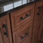 Franklin Brass Adjusta-Pull (5-Pack) Adjustable Drawer Pulls | Fits 1-3/8 to 4 Inch Hole Centers | Matte Black Cabinet Handles| Francisco P44364-FB-B