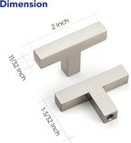 Ravinte 25 Pack Solid Single Hole Slim Square Bar Dresser Drawer Handles Kitchen Cabinet Handles Brushed Nickel Drawer Pulls Kitchen Cabinet Hardware Pulls