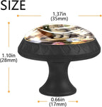 4 Pack Drawer Pulls Cute Cats Flower Crystal Glass Round Knobs Pulls Handles for Cabinets Dressers Kitchen Bathroom - Cupboards Wardrobes Hardware Furniture Knobs