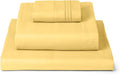 Mellanni Twin Sheets Set - 3 PC Iconic Collection Bedding - Hotel Luxury, Extra Soft, Cooling Bed Sheets - Wrinkle, Fade, Stain Resistant (Twin, Yellow)
