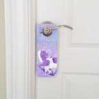 GRAPHICS & MORE Magical Mom Unicorn and Baby Plastic Door Knob Hanger Sign