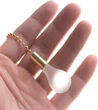 Ceiling Fan Pull Chains, 2pcs 3mm Diameter Beaded Ball Fan Pull Chain, 13.6 Inches Fan Pulls Set with Connector for Ceiling Fan Light and Lamps