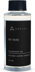 My Way Diffuser Oil, Inspired by 1 Hotel Miami Beach, 6.7 FL Oz, 200 mL Hotel Scent Diffuser Oil, My Way Aromatherapy Blend of Essential Oils for Home & Office, Leather & Sandalwood Scent.