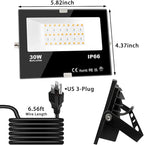 LED Flood Light Outdoor, 300W Equivalent 3000LM Smart RGB Landscape Lighting with APP Control, DIY Scenes - Timing - 5700K Daylight White -Color Changing Uplight, IP66 Waterproof US Plug MELPO(4 Pack)