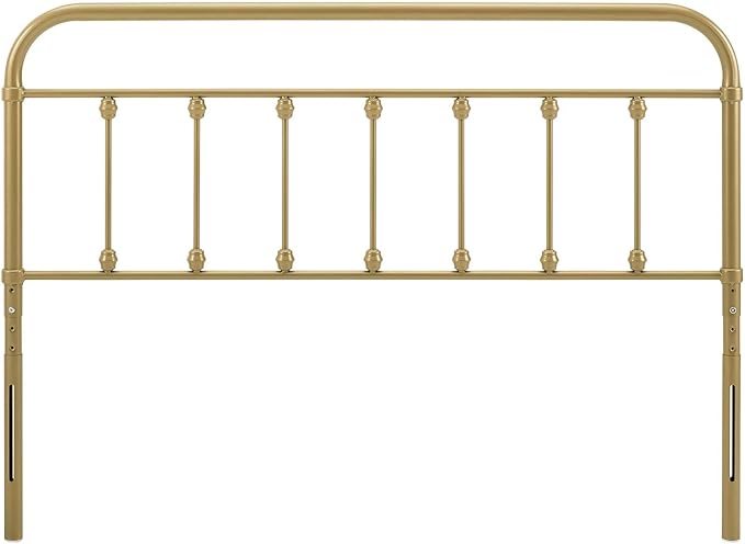 Modway MOD-6155-GLD Sage King Metal Headboard, Gold