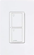Lutron Caseta Original Smart Light Switch (Lutron Smart Hub Required), for Home, LED Lights, and Fans, 6 Amp, Single-Pole/3-Way, Neutral Required, PD-6ANS-WH, White (8-Pack)