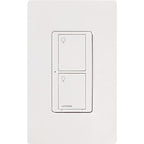 Lutron Caseta Original Smart Switch (Lutron Smart Hub Required), for LED Lights and Fans, 6 Amp, Single-Pole/3-Way, Neutral Required, PD-6ANS-WH-2, White, 2 Pack