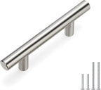 homdiy Brushed Nickel Cabinet Pulls Cabinet Handles, 2-1/2in(64mm) Center to Center Dresser Drawer Handles Silver Drawer Pulls for Kitchen, Bedroom, Bathroom, Wardrobe Hardware
