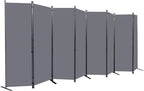 Room Divider 6FT Portable Room Dividers and Folding Privacy Screens, 176'' W Fabric Divider for Room Separation, 8 Panel Partition Room Dividers Freestanding Wall Divider Screen for Dorm Studio Office