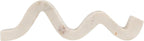 Bloomingville Marble Wave Double Taper Candle Holder, White