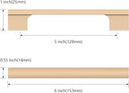 Asidrama 10 Pack 5 Inch(128mm) Champagne Gold Cabinet pulls Kitchen Cabinet Handles, Cabinet Pulls Kitchen Cabinet Hardware for Cupboard Drawer Pulls