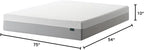 ZINUS 10 Inch Green Tea Essential Memory Foam Mattress [New Version], Full, Fiberglass Free, Medium Feel, Breathable Airflow Memory Foam, Certified Safe Foams & Fabric, Mattress in A Box