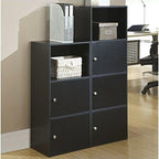 Convenience Concepts Xtra-Storage 3 Door Cabinet in Black Wood Finish