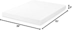 Best Price Mattress 5 Inch Twin Mattress, Cooling Gel Memory Foam Mattress for Kids and Adults, Medium Firm Mattress, Bed-in-A-Box, White