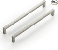 Ravinte 20 Pack Solid 7-1/2 Inch Center to Center Slim Square Bar Drawer Handles Cabinet Hardware - Brushed Nickel Kitchen Pulls