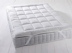 Royal Hotel Bedding Mattress Topper, Full, 2 Inches Hypoallergenic Overfilled Down Alternative Anchor Bands Mattress Topper