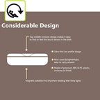 Mini Touch Light, Rechargeable Battery Operated Closet Lights Wardrobe Lights, Magnetic Stick-on Anywhere LED Night Light, Wireless Under Cabinet Lighting, Dimmable Tap Push Light Lamp