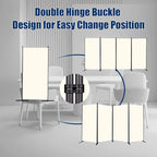 Room Divider 6FT Portable Room Dividers and Folding Privacy Screens, 136'' W Fabric Divider for Room Separation, 4 Panel Partition Room Dividers Freestanding Wall Divider Screen for Dorm Studio Office