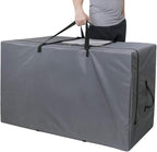 Cuddly Nest Folding Mattress Storage Bag - Heavy Duty Carry Case for Tri-Fold Guest Bed (Fits 6" Queen Mattress,Grey)