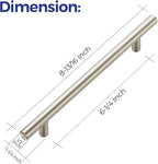 Ravinte 10 Pack 8-13/16 Inch Cabinet Handles Brushed Nickel Stainless Steel Kitchen Drawer PullsCupboard Cabinet Pulls 8-13/16"Length,6-1/4" Hole Center