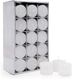 Hosley Set of 30 Unscented White Votive Candles – Bulk Pack, Clean-Burning, Long-Lasting 10-12 Hour Burn Time – Ideal for Weddings, Home Décor, Spa, and Events