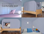 TidyFriend Twin Bed Tent, Pop-Up Privacy Canopy & Tent Beds for Kids and Adults – Cozy, Light Blocking, Breathable Pongee Fabric for Sleep, Play, or Study, Collapsible Design (Modern Grey)