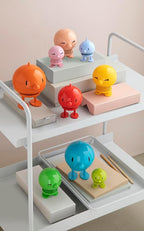 Hoptimist Classic Bumble, Danish Design Elegance Meets Playful Joy in This Charming Figurine - Small Red, 2 x 2.8 x 3.15 inches
