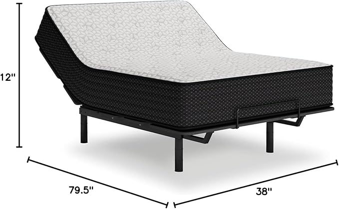 Signature Design by Ashley Limited Edition Plush 12 Inch Hybrid Mattress with Gel Memory Foam and Edge Support for Cool Sleep and Pressure Relief, Twin XL, Fiberglass Free, Mattress In A Box