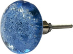 Perilla Home Set of 6 Crystal Knobs for Cabinet & Drawers Decorative Glass Knobs for Home Kitchen Cabinet Hardware Cupboard Glass Door Dresser Wardrobe and Drawer Pulls (Cola Water)