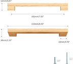 Burlywood Square 7-1/2in 10 pcs Wooden Drawer Pulls Handle pulls for cabinets Kitchen Cabinet Drawer pulls Cabinet Door Pull